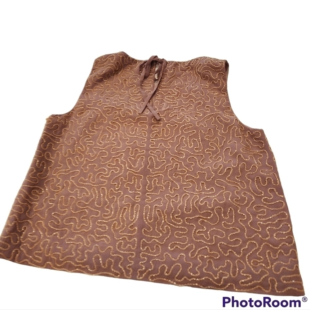 Anthropologie Paper Crown Beaded Camisole - Picture 2 of 5